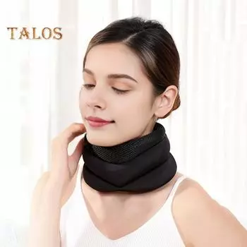 Шейный бандаж, дышащий, износостойкий, облегчающий боль, дизайн ленты, портативный бандаж для поддержки шеи для сна чёрный