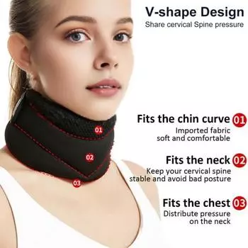 Шейный бандаж, дышащий, износостойкий, облегчающий боль, дизайн ленты, портативный бандаж для поддержки шеи для сна