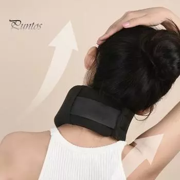 Шейный бандаж Эргономичный мягкий дышащий Высокоэластичная губка Сверхлегкая регулируемая поддержка шеи Облегчение боли Обертывание для шеи Уход за шеей Mens чёрный