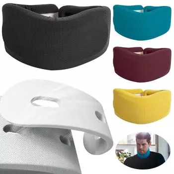Шейный бандаж, защитный рукав для шеи, снимает давление на позвоночник, регулируемый воротник для поддержки шеи из губки для женщин и мужчин жёлтый
