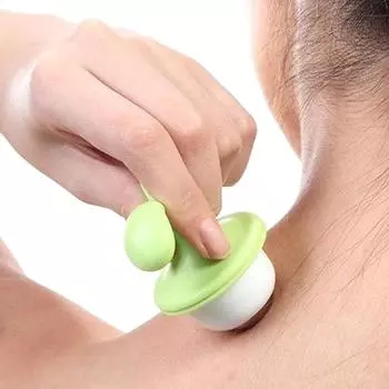 Шейный лимфатический ледяной массажер, симпатичное растение в горшке, роликовый шарик, успокаивающий магический инструмент для украшения стола, ручной расслабляющий массажер