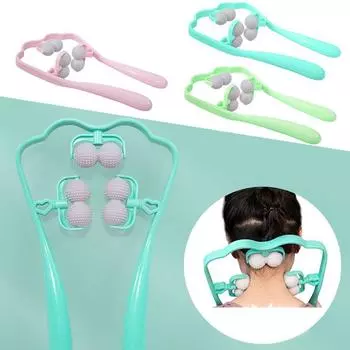 Шейный массаж плеч, шеи, бытовой ручной массажный инструмент, ручной зажим для шеи, чип, инструменты для ухода за здоровьем зелёный