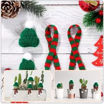 Шейный шарф 1:12 кукольных одежд Мягкие зимние кукольные аксессуары Рождественский кукольный шарф Декор для кукольного домика 15cm/5.91in-D