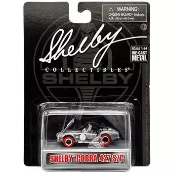 Shelby Collectibles 1/64 shelby cobra 427 S/C серый shelby collectibles Cobra мини-автомобиль