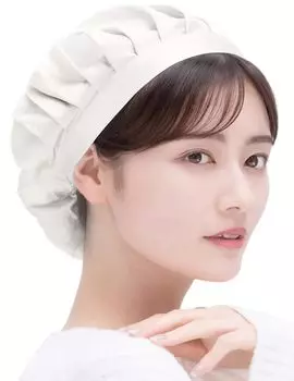 Шелк Простой для Шелковых Волос для Длинных и Коротких Волос [COCOSILK] Ночной колпак, Тип, Сон, Шапочка, 100% Шелк, Шапочка, (М, Белый) белый