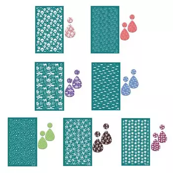 Шелкография на Хэллоуин для сережек из глины Изготовление самоклеящейся шелкографии для печати на глиняной ткани из дерева 173