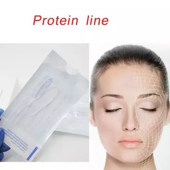 Шелковая фиброиновая нить, линия фаденлифтинга, карвинговая эссенция, коллагеновая нить для лица для лифтинга, антивозрастная гиалуроновая подтяжка кожи 12 pcs/pack