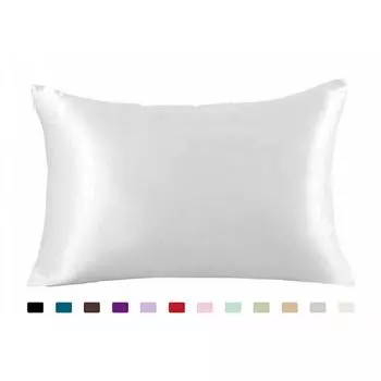 Шелковая наволочка, наволочка, чехол для дивана, домашний декор белый