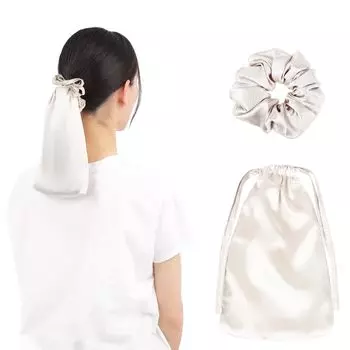 Шелковая ночь для длинных шелковых волос для волос не только волосы от сухости и красивой пони шапочка [miery] шапочка, резинка для волос, 100% шелк, волосы, шапочка, шапочка, длинные,