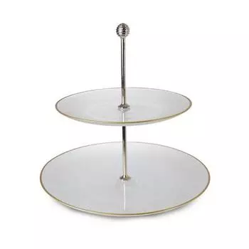 Шелковая подставка для печенья Akc904 Золотая 28 см – Ассортимент