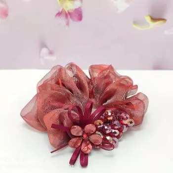 Шелковая пряжа Эластичные резинки для волос Стразы Скранчи Колетеро Бант для волос Женские Скранчи Аксессуары для волос Резинки для волос