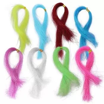 Шелковая витая нить для ловли нахлыстом, блестящая нить для украшения крючков и приманок 1