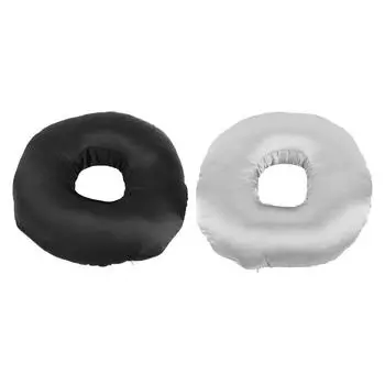 Шелковистая атласная подушка для ушей, подушка-пончик, подушка-защита для ушей, подушка для сна на боку для любителей спать на боку с Silver Grey