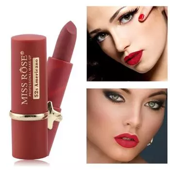 Шелковистая матовая губная помада-крем для губ Водонепроницаемая нелипкая косметическая помада