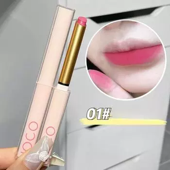 Шелковистая матовая матовая помада, матовая бархатная, отбеливающая, стойкая, шелковистая помада, не легко испачканная помада