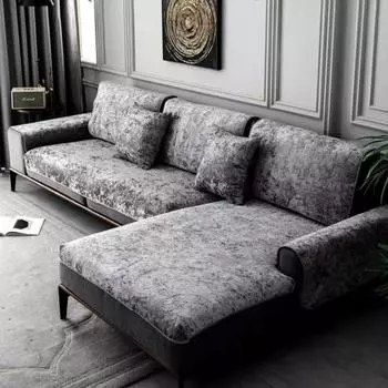 Шелковистые бархатные кожаные чехлы для диванов, теплые полотенца, чехол для дивана, полное покрытие, универсальный зимний плюшевый нескользящий чехол для дивана 60x60cm 1pcs