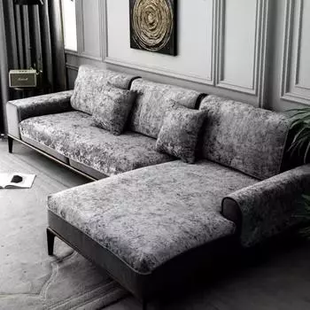 Шелковистые бархатные кожаные чехлы для диванов, теплые полотенца, чехол для дивана, полное покрытие, универсальный зимний плюшевый нескользящий чехол для дивана 60x60cm 1pcs бежевый