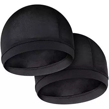 Шелковистые волнистые шапочки для мужчин с резинкой для 360 540 720 Waves Шапочка для душа Мягкие и дышащие аксессуары для ванной унисекс для взрослых и детей 2 волнистые шапочки 25x17x1cm