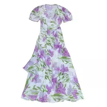 Шелковое платье 2025 года, новое французское романтическое платье-фартук из шелковицы с поясом, литературное французское платье S