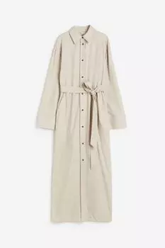 Шелковое платье-рубашка