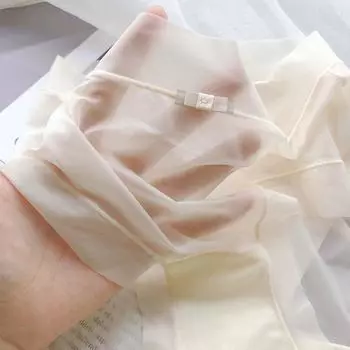 Шелковое прозрачное женское нижнее белье, ультратонкое, дышащее и мягкое, бесшовное нижнее белье, нижнее белье для девочек m белый