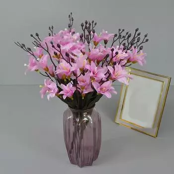 Шелковые цветы для украшения гостиной дома Небольшие отклонения белый