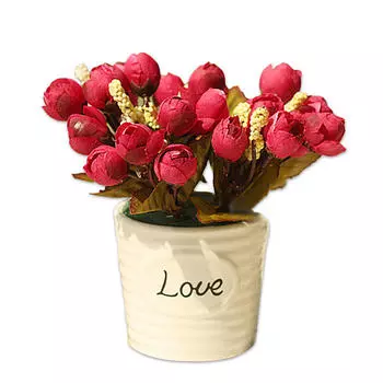 Шелковые искусственные розы цветы свадебная вечеринка садовый декор 1 букет с 15 головками