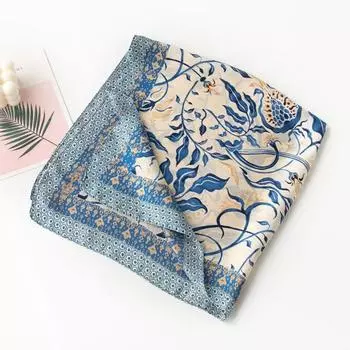 Шелковые квадратные шейные платки 27,5 дюймов шарф для волос повязка для сна для женщин