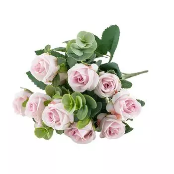 Шелковые реалистичные искусственные цветы для украшения, реалистичная атмосфера в любом месте, искусственные растения светло-розовый