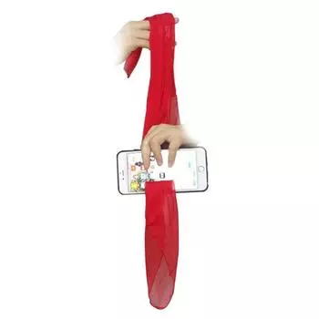 Шелковые шарфы проходят через мобильный телефон реквизит для фокусов 2 комплекта семейная игра для вечеринки смешное представление на близком расстоянии легкая интерактивная программа вечернее представление 2set красный