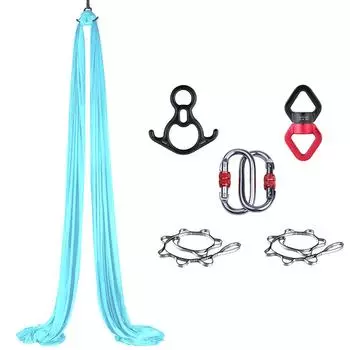 Шелковый эластичный воздушный гамак для йоги, домашняя студия йоги, принадлежности для воздушных танцев, нескользящий атласный нейлоновый гамак