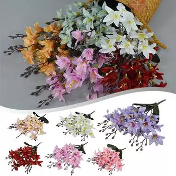 Шелковый цветок, украшение для дома, гостиной, высота около см белый