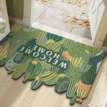 Шелковый коврик для пола, коврик для входной двери, коврик для входной двери из ПВХ, ковер можно резать 60*90CM