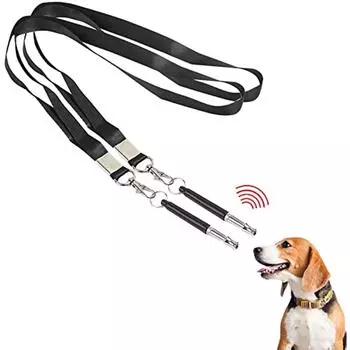 Шелковый напоминание для собак, антилай, дрессировочный свисток для собак, 2 шт.