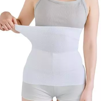 Шелковый пояс для живота Сделано в Японии Сделано в префектуре Корё Нара Согревающий пояс для живота x Использована смесовая пряжа 17-я годовщина основания Представлено в белый