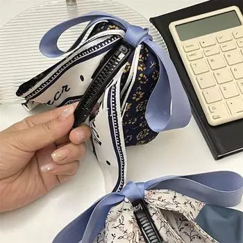 Шелковый шарф бант банан клип корейский стиль волос когти милый бант заколка для волос для женщин B