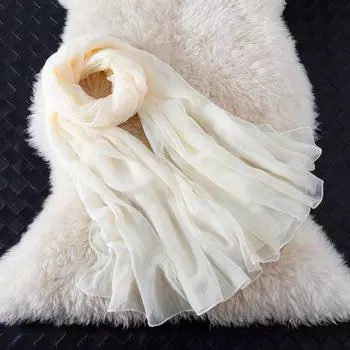 Шелковый шарф с имитацией крокодиловой кожи: Пляжная шаль и солнцезащитное полотенце в корейском стиле для женщин 150*185 CM телесный/розовый