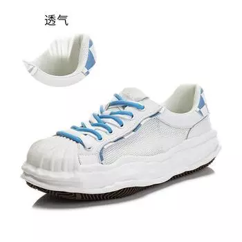 Shell head leather little white shoes women s 2025 summer new thick-soled heightening board shoes women s breathable and versatile sports women s shoe 35