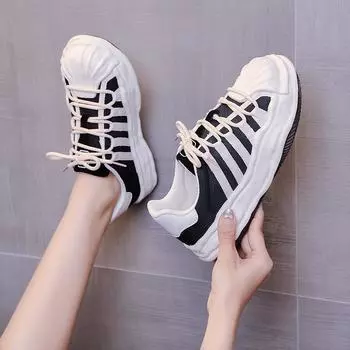 Shell Head Shoes Children S Summer New Thick-Soled Dissolving Shoes Versatile Casual Sports Shoes Mesh Breathable Mesh Shoes 35 бежевый