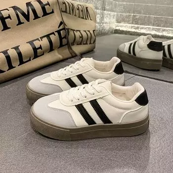 Shell shoes women s shoes new student platform heightening white shoes sports and leisure board shoes summer breathability 35 бежевый