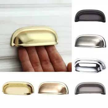 Shell Style Shell Cabinet Handle Zinc Alloy Drawer Pull Handles New Furniture Knobs Cabinet Color 1
