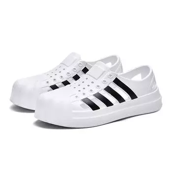 Shell Toe Hole Shoes Baby Boy and Girl Summer Non Slip Outdoor Sports Sandals Couple Cut Out Outdoor Wading Beach Shoes 2024 shell head White EUR35