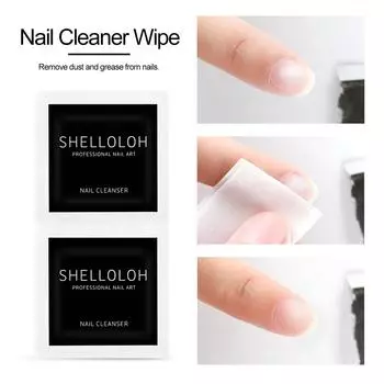 SHELLOLOH 1 шт. хлопковые безворсовые салфетки для ногтей, салфетки для чистки ногтей, бумажные подушечки, инструмент для дизайна ногтей