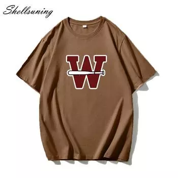 Shellsuning, летние простые футболки с принтом, женские модные футболки большого размера с буквенным рисунком, повседневные хлопковые женские футболки с короткими рукавами M жёлтый