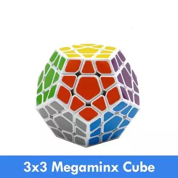Shengshou Wumofang 3x3x3 Magic Cube 3x3 Додекаэдр, скорость кубирования, 12-сторонняя коллекция, Magico cubo, игрушка для детей белый