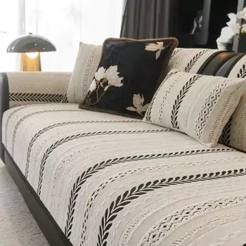 Шенильные чехлы на сиденья дивана для 1/2/3-местного, противоскользящие, с подлокотниками, подушки для дивана, домашний декор, всесезонный универсальный коврик-протектор для сиденья 70x70cm 1pc A