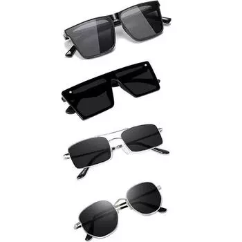 Sheomy Cat Eye Candy MC Stan Unisex Combo предлагает набор из 4 очков, белые и черные солнцезащитные очки для женщин и мужчин, MC stan MC-019