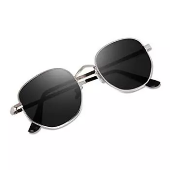 Sheomy Unisex Combo предлагает набор из 4 очков Black Candy MC stan Rectangle Retro Vintage Narrow Sunglasses Women::Мужчины