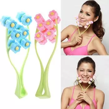 Шея Лицо Этикетка V Инструменты Y-образный Ручной Массажер для Лица Подбородок Похудение Роликовый Портативный Массажер Для Лица Подтяжка Шеи Щеки Роликовый