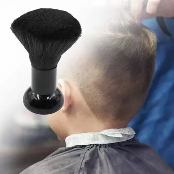 Шея метелка для волос моющаяся мягкая нейлоновая шерсть для стрижки волос шея метелка для дома чёрный